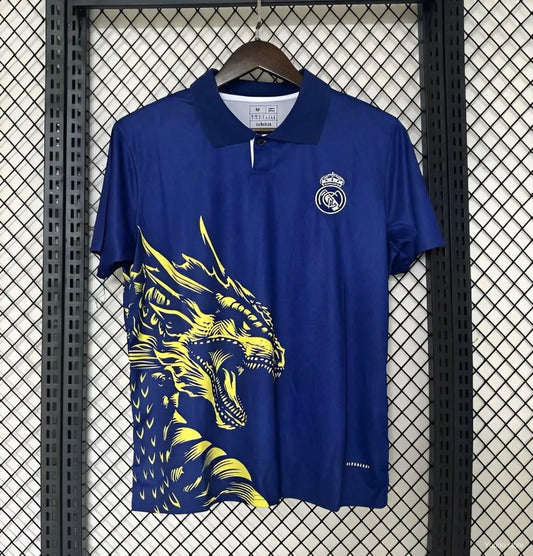 Maillot 24/25 Real Madrid Dragon Jaune - Zone du Maillot