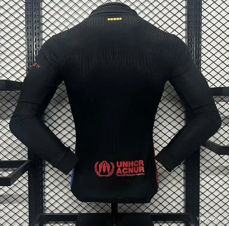 Maillot 24/25 Barcelone Noir Manches Longues - Zone du Maillot