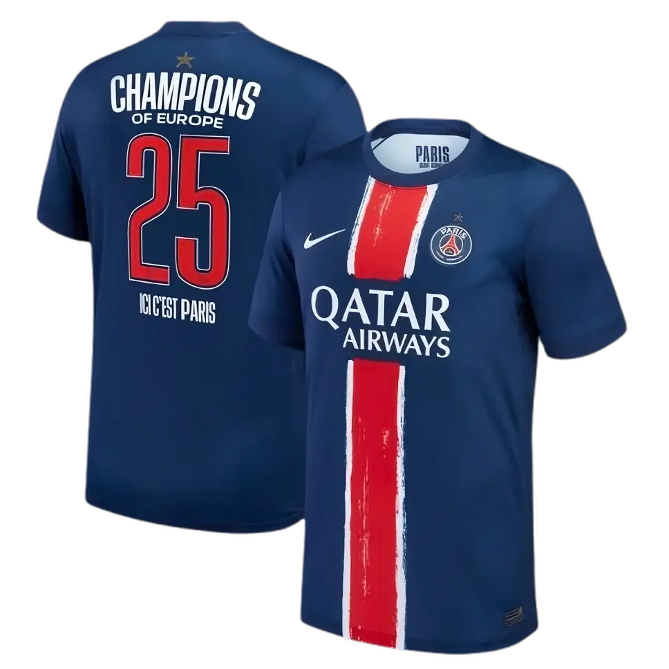 Maillot 24/25 PSG Champions (FLOQUÉ) - Zone du Maillot