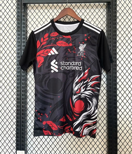 Maillot 24/25 Liverpool Noir Spécial Dragon - Zone du Maillot
